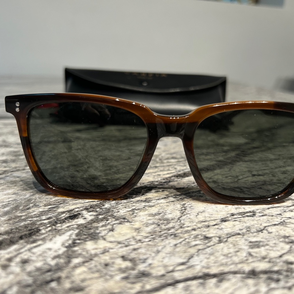 Brown Wayfarer Sunglasses with Tortoiseshell Pattern